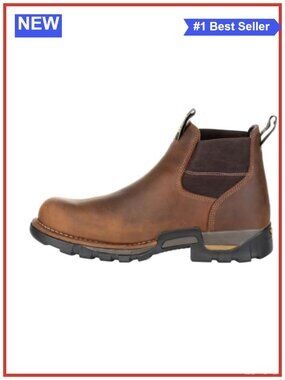 Full Grain Leather Steel Toe Waterproof Chelsea Work Boot
